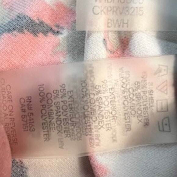 Calvin Klein Womens Blouse with Short Flutter Sleeveless, Size 3X - Picture 5 of 6